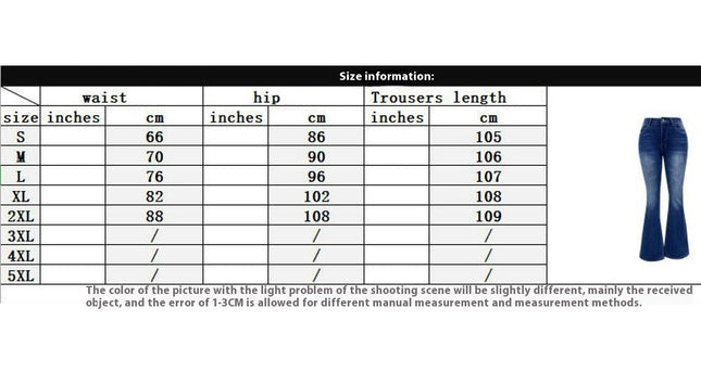 Womens High Waisted Bell Bottom Jeans Classic Stretch Flare Denim Jeans Pants