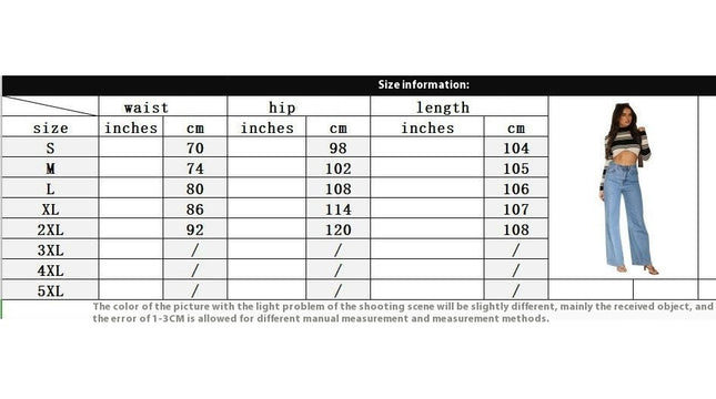 Straight Wide Leg Jeans for Women High Waisted Loose Casual Denim Pants