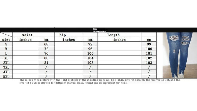 Women's Mid Waisted Skinny Ripped Denim Pants Stretch Pencil Jeans