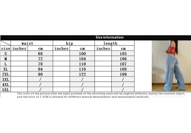 Straight Wide Leg Jeans for Women High Waisted Baggy Denim Pants