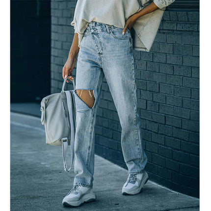 Jeans for Women High Waisted Boyfriend Jeans Distressed Denim Pants