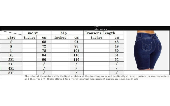 Jean Shorts for Women High Waisted Stretch Bermuda Denim Shorts