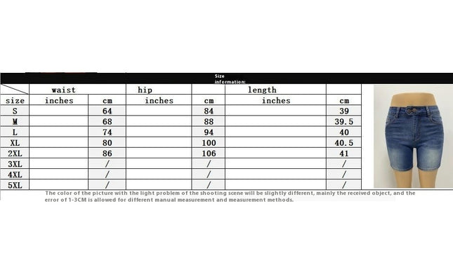 Denim Shorts for Women Casual Summer Mid Rise Stretchy Jean Shorts