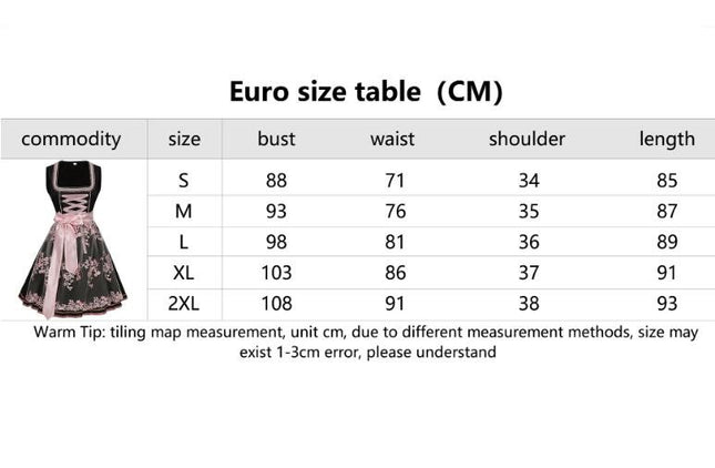 Women's Dress for Carnival Halloween-Classic Traditional Floral Dress Style Model B