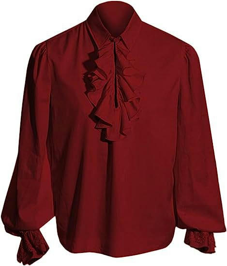 Women's Vampire Renaissance Steampunk Ruffled Medieval Halloween Costume