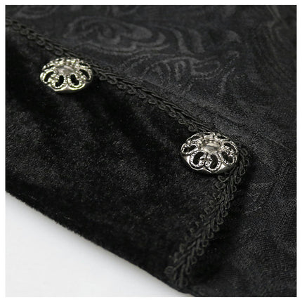 Men's Steampunk Vintage Tailcoat Jacket Gothic Victorian Frock Coat Uniform Halloween Costume-A1