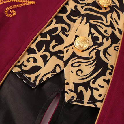Men's Steampunk Vintage Tailcoat Jacket Victorian Uniform Halloween Costume