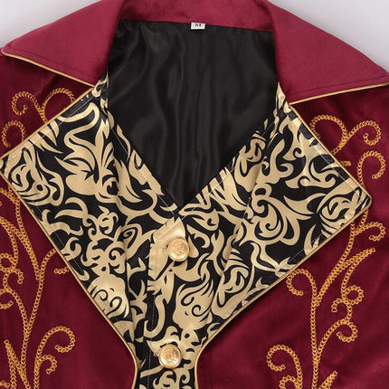 Men's Steampunk Vintage Tailcoat Jacket Victorian Uniform Halloween Costume
