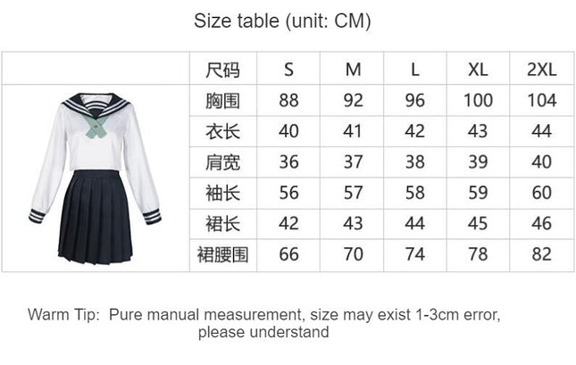 Japanese School Girls Uniform Sailor Navy Blue Pleated Skirt Anime Cosplay Costumes with Socks set