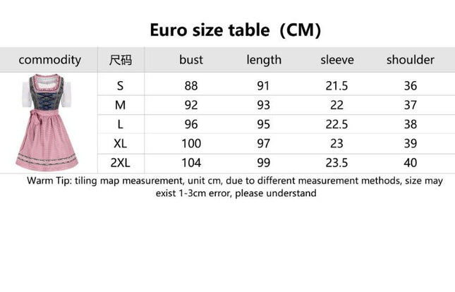 Halloween Bavarian Maid Uniform Munich Oktoberfest Stage Performance Costume Performance Costume