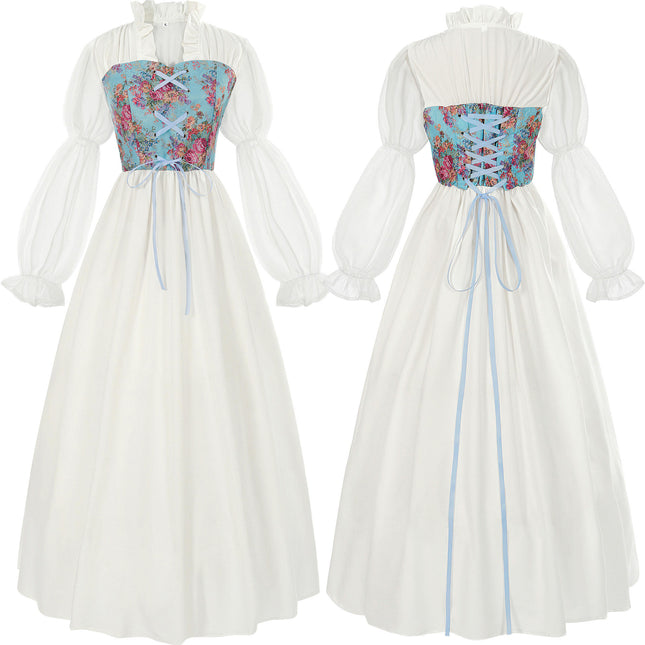 Women's Renaissance Dress Medieval Costume Victorian Pirate Dress
