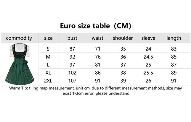Halloween Oktoberfest Costumes Divided Overalls Suit Bavarian Women's Clothing
