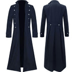 Men's coat hidden blue
