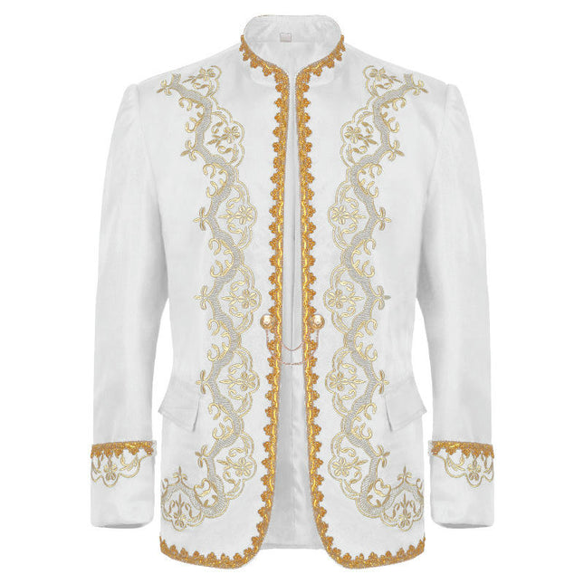 Men's Jacquard Gowns Court Costumes Studio Costumes Opera Stage Performance Costumes