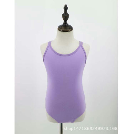 Girls Ballet Leotard Dancewear Toddler Camisole Cross Back Dancewear