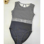 Gray white  body suit