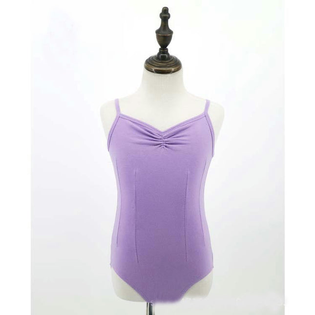 Girls Ballet Camisole Leotards for Dance Hollow Back Gymnastics Dance Suit