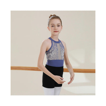 Girls Ballet Dance Dress Lace Short Sleeve Leotards with Removable Tutu Skirt Ballerina Outfit  1