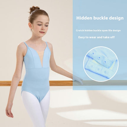 Children's Camisole Dance Leotard with Adjustable Straps, Ballet Leotard, Backless Ballet Leotard