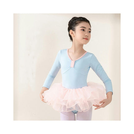 Long Sleeve Dance Ballet Tutu Leotard Ballerina Outfit for Girls Toddler 1