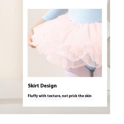 Long Sleeve Dance Ballet Tutu Leotard Ballerina Outfit for Girls Toddler 1