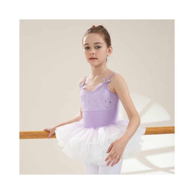 Ballerina Outfits Toddler Girls Ballet Tutu Leotard Dance Glitter Camisole Skirted Ballerina Dress