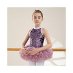 Taro purple puff skirt set