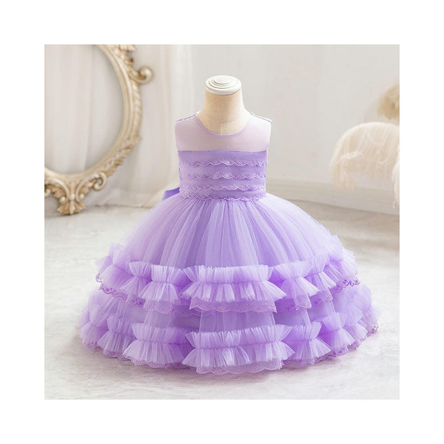 Baby Girl Tulle Princess Dresses Toddler Birthday Party Banquet Tutu