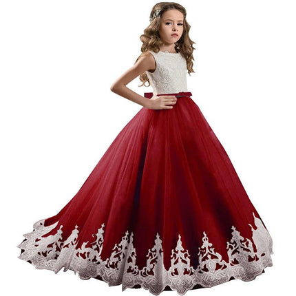 Flower Girl Dresses First communion dresses Girl Pageant Dresses Long Lace Sequin Girl Dresses Ball Gown