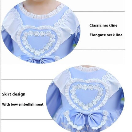 Girls Cute Princess Dress-Children's Long Sleeve Lace Dress Autumn