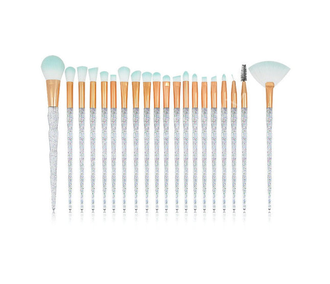 20 Pcs Make Up Brush Too Eye Makeup Brush Foundation Professional Makeup Diamond Makeup Brush Travel Sets