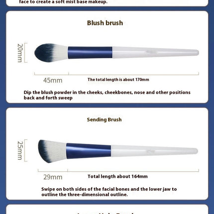 Makeup Brushes Synthetic Foundation Powder Concealers Eye Shadows Makeup Brush Set Makeup Brushes with Bag
