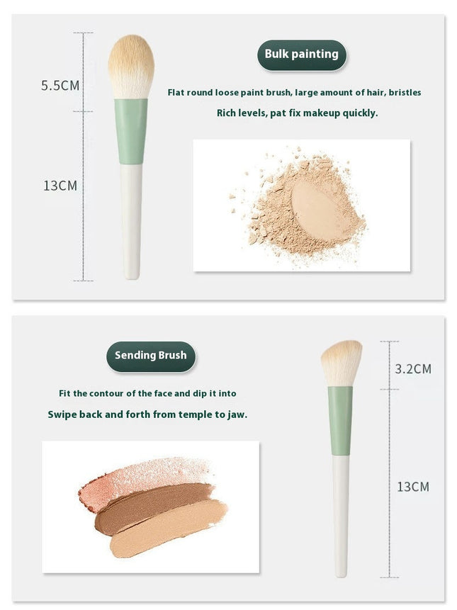 11 Piece Face and Eye Brush Set Ultra Soft Hair Foundation Contour Blending Eyeshadow Travel Makeup Brush Set