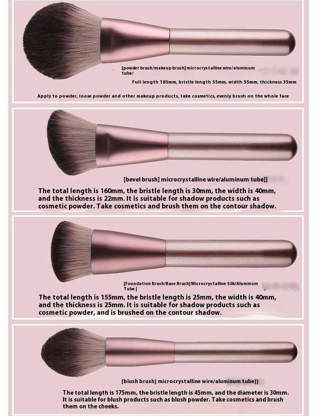 12 Pcs Makeup Brush Set Professional Makeup Brushes Face Foundation Brush Concealer Eyeshadow Brushes Set