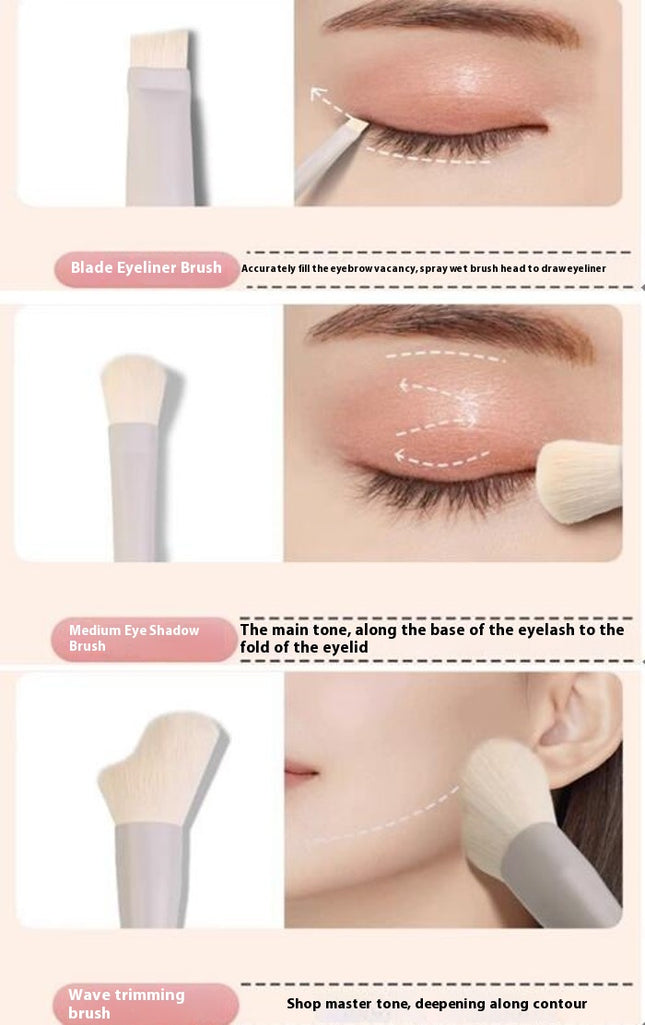 16 Pcs Professional Eye Brush Set Premium Synthetic Powder Concealers Eye Shadows Makeup Brushes Set
