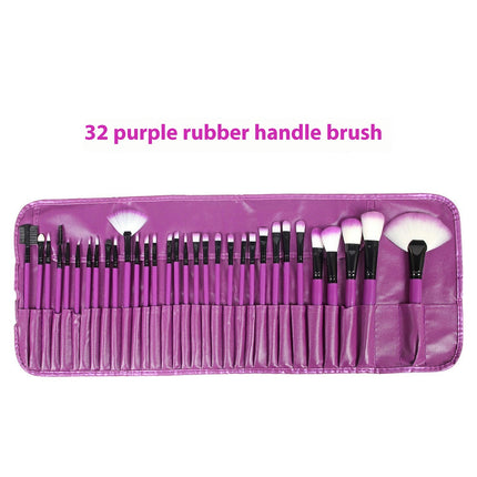Cosmetic Makeup Brushes Set Portable Foundation Brush 32pcs  Eyeshadow Concealer Lash Blush Brush With Bag