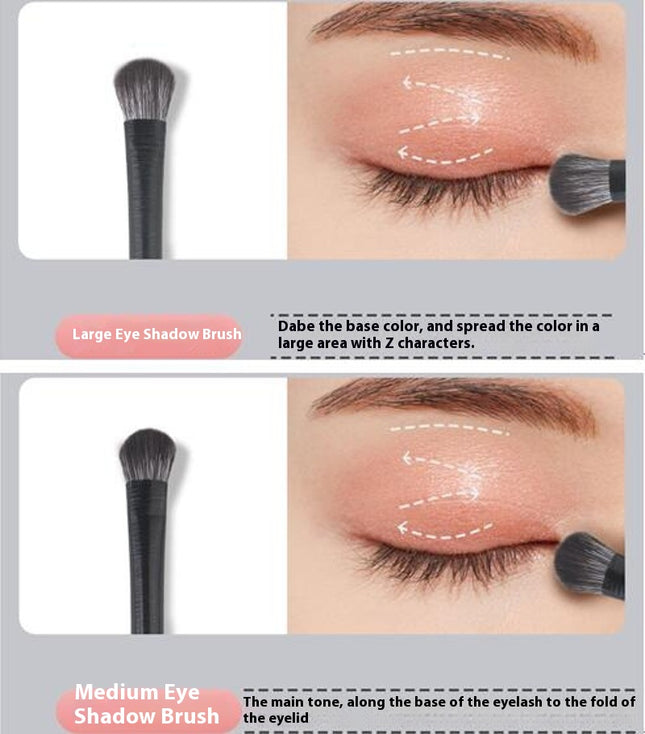 Eye Makeup Brush Set - 10Pieces Eyeshadow Brushes Eye Blending Brush Concealer - With Soft Synthetic Bristles