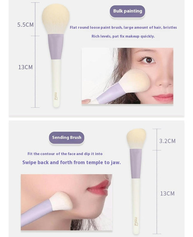 11PCS Makeup Brush Set Premium Synthetic Powder Brush Blending Brush Brushes Concealer Brush Stippling Brush With Bag