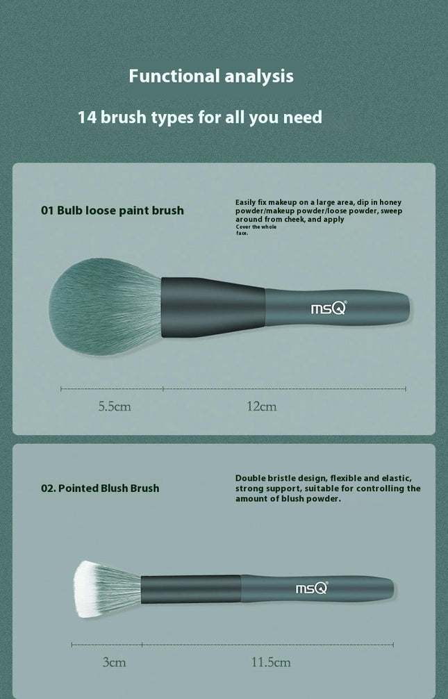 Makeup Brush Set Synthetic Cosmetics Foundation Powder Concealers Blending Shadows Face Makeup Brush