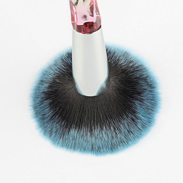 15 Pcs Makeup Brushes Set Crystal and Diamond Transparent Handle Premium Synthetic Professional Cosmetic Brush
