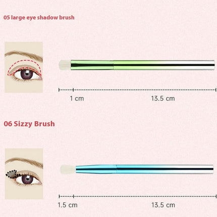 Makeup Brush 9Pieces Handle Makeup Brush for Concealer Foundation Eyeshadow Blush Easy to Carry Foundation Brushes
