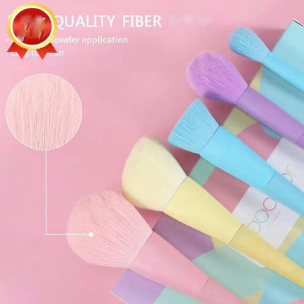17Pcs Makeup Brush Candy Makeup Brush Set Soft Portable Skin Friendly Different Sizes Shapes Cosmetic Brushes Kit