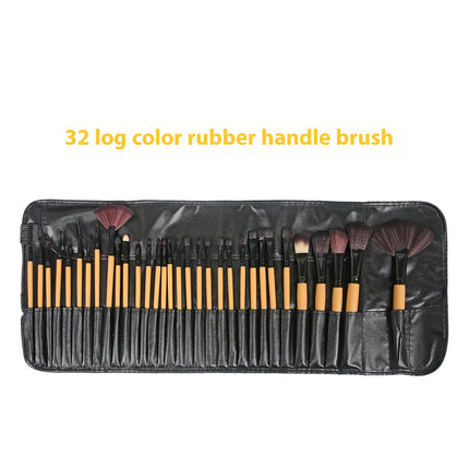 Bristle Makeup Brushes Sets With Pouch- Multiple Colors Set 32 Pcs Makeup Brushes Set Blending Liquid Makeup