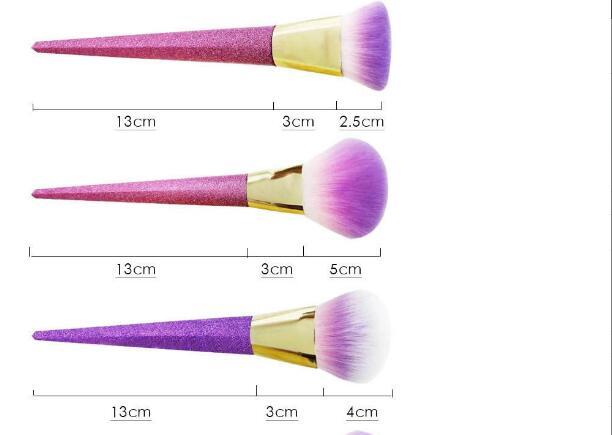 Makeup Brushes Professional Face Cosmetics Blending Liquid Foundation Powder Concealer Make Up Beauty Tool Glitter