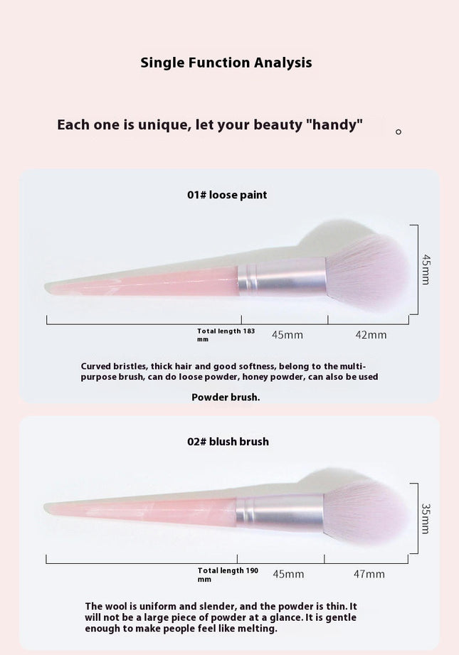 Texture 10 Pieces with  Synthetic Bristle Foundation Face Powder Blush Eyeshadow Brush Makeup Brush Kit