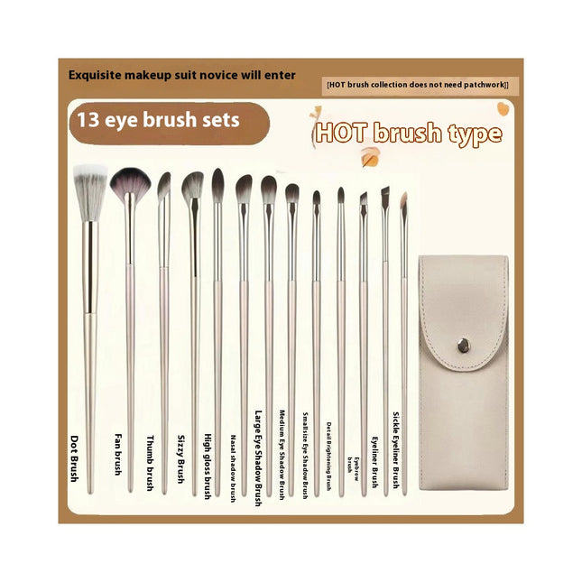 10/13/15 Pcs Makeup Brush Set  Professional  Eye Make Up Brushes Set, Champagne Gold Cosmetic Brushes with Bag