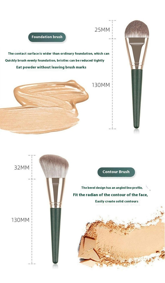 Cosmetic Brush, 14 Pieces of Premium Cosmetic Synthetic Fiber Bristles Make Up Powder Face Travel Tool