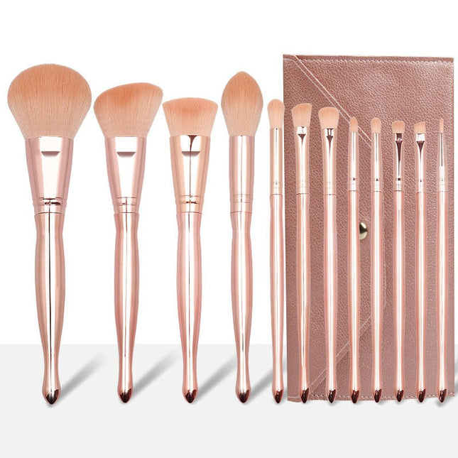 12 Piece Beauty Set Soft Bristle Beauty Cosmetic Professional Makeup Brushes For Eye & Face Foundation Blusher