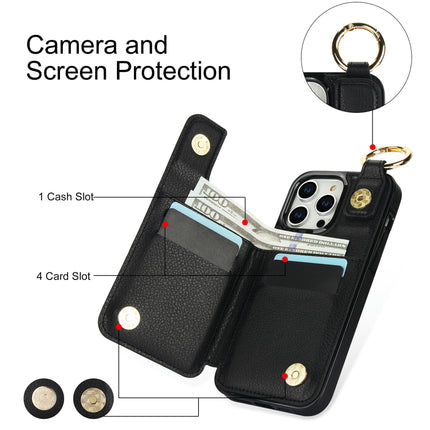 Leather Mobile Phone Case Cover Compatible Cases With Ring 1