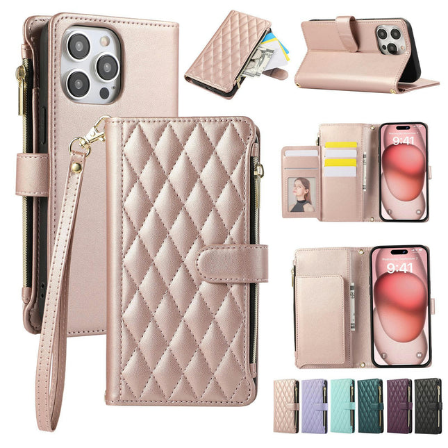Wallet Case PU Leather Mobile Phone Case Cover Zipper Compatible Cases 1